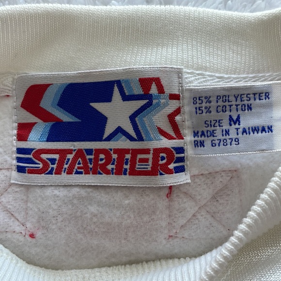VINTAGE STARTER Patriots Sweatshirt Size Medium - Picture 2 of 6